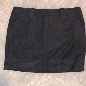 Vince wool charcoal mini skirt NWT
